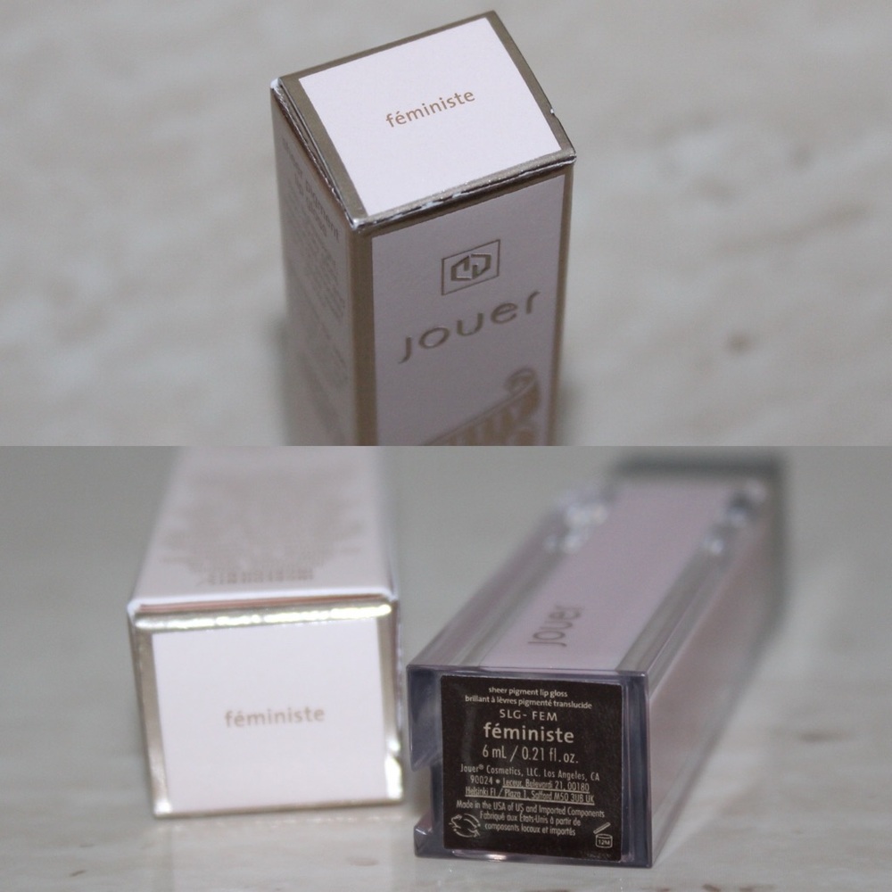 Jouer Cosmetics Champagne & Macarons Féministe Sheer Pigment Lip Gloss - Picture 5 of 16